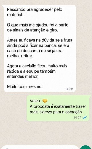 Depoimento de dono de hortifruti sobre o Atlas Visual 2