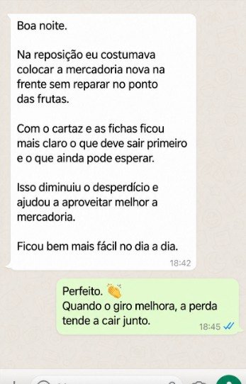 Depoimento de dono de hortifruti sobre o Atlas Visual 4